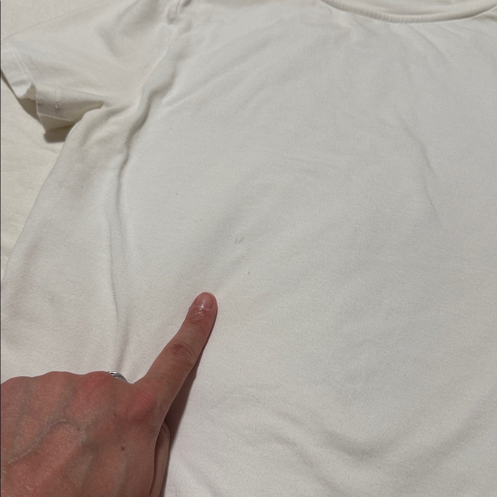 nuuds Short Sleeve Crewneck Bodysuit, White - Picture 5 of 6